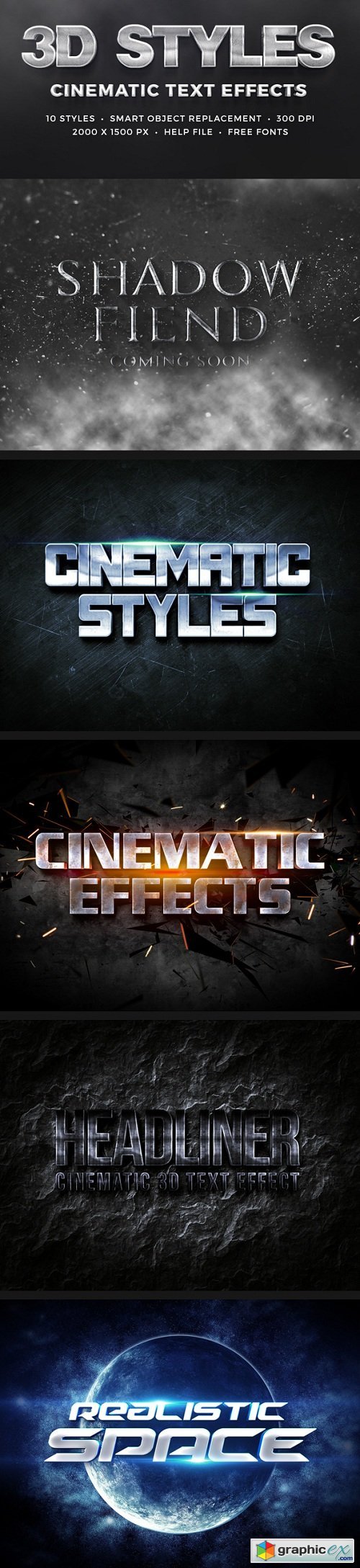 3D Cinematic Text Effects