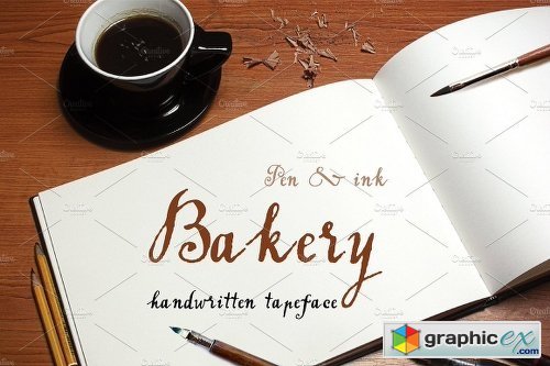Handwritten Tapeface Bakery