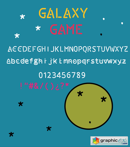 Galaxy game font