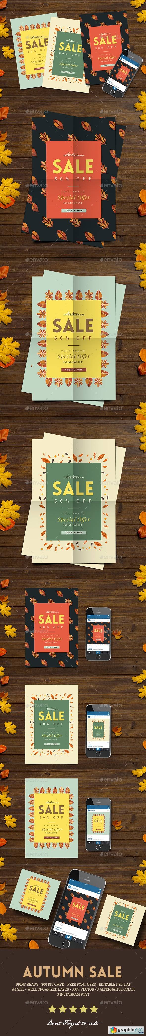 Autumn Sale Flyer + Instagram Post