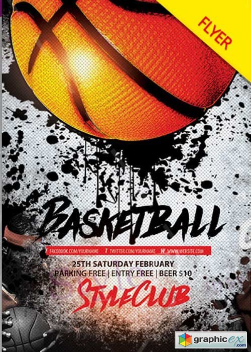 Basketball V17 PSD Flyer Template