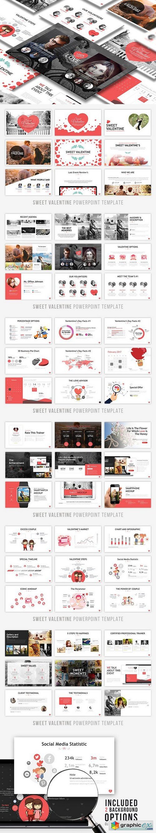 Sweet Valentine Powerpoint Template