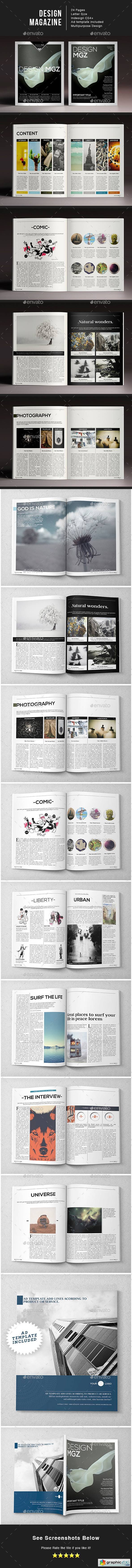 Design Magazine 1 Indesign Template