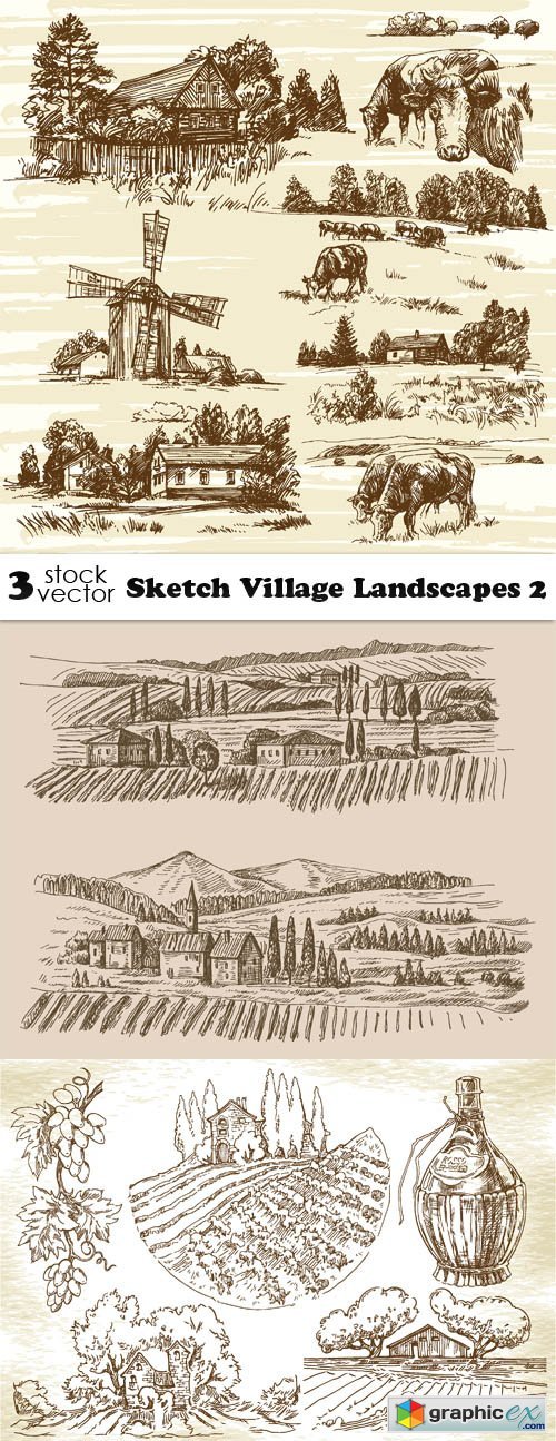 Sketch Village Landscapes 2