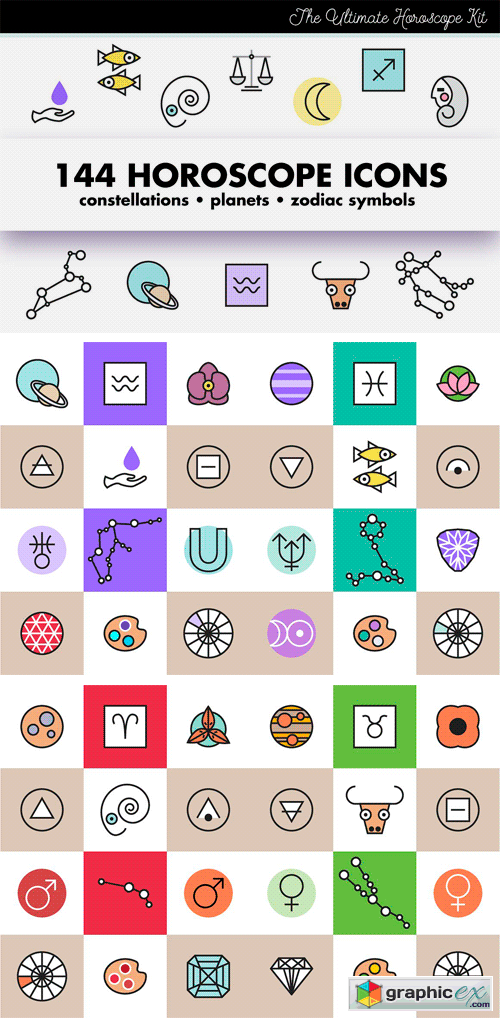 Horoscope Astrology Sign Icons