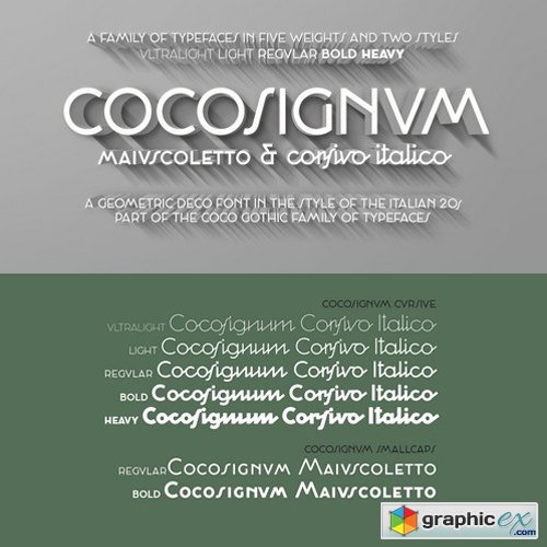 Cocosignum Font Family