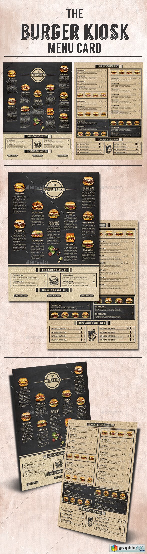 The Burger Kiosk Menu