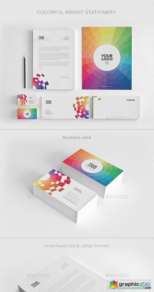 Colorful Bright Stationery 12049851