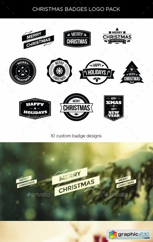 Christmas Badges Logo Pack 9626932