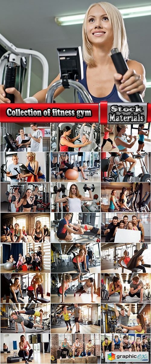 Collection of fitness gym beautiful body muscle girl female male sportsman 2-25 HQ Jpeg