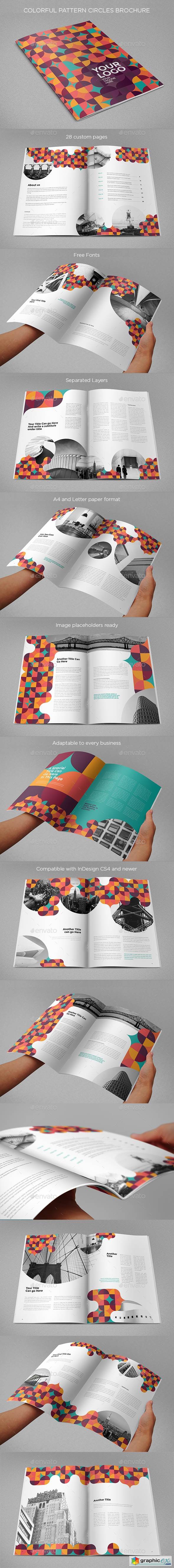 Colorful Pattern Circles Brochure