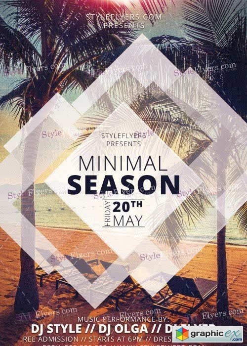Minimal Season V15 PSD Flyer Template