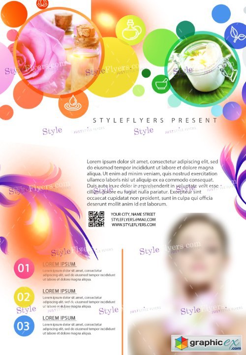 Beauty Care PSD Flyer Template