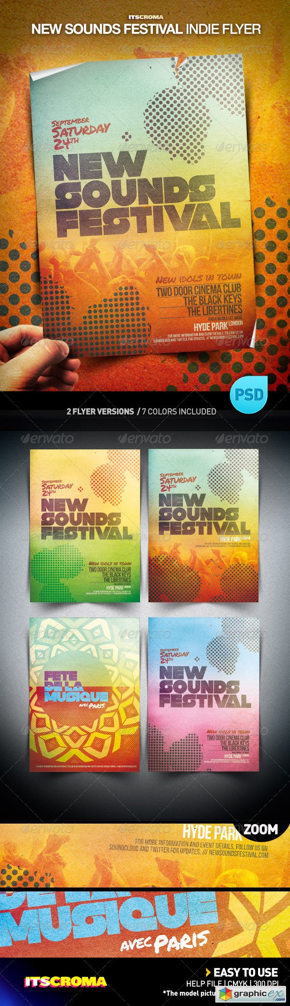 Indie Flyer Poster - New Sounds Festival