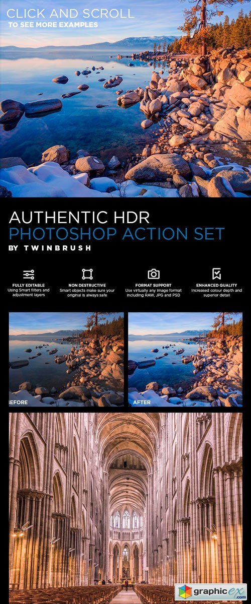 Authentic HDR Photoshop Action