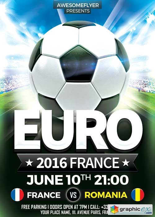 Euro Soccer V9 Flyer Template