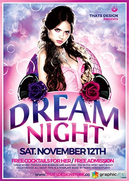 Dream Night V20 Flyer Template