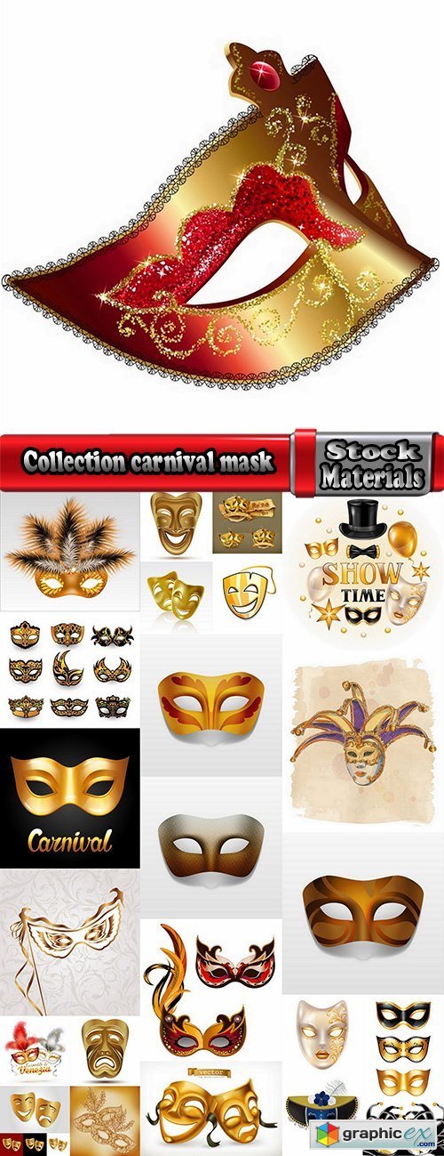 Collection carnival mask super hero pattern is an example of drawing clothes vector image 24 EPS