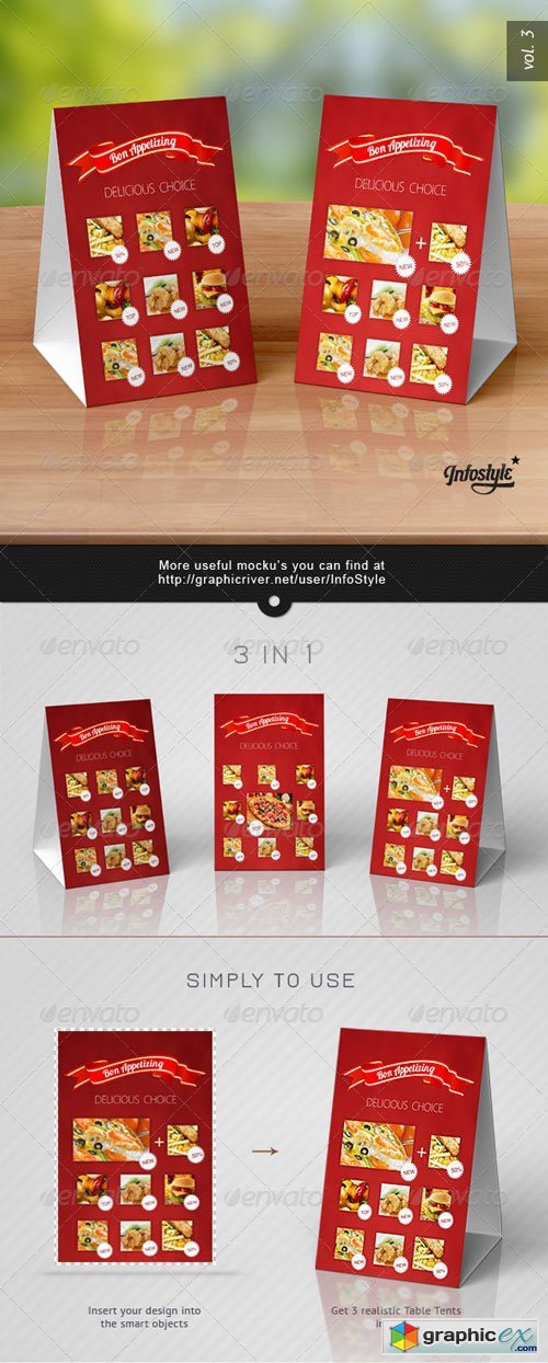 Paper Table Tent Mock-up Template Vol.3 2677853