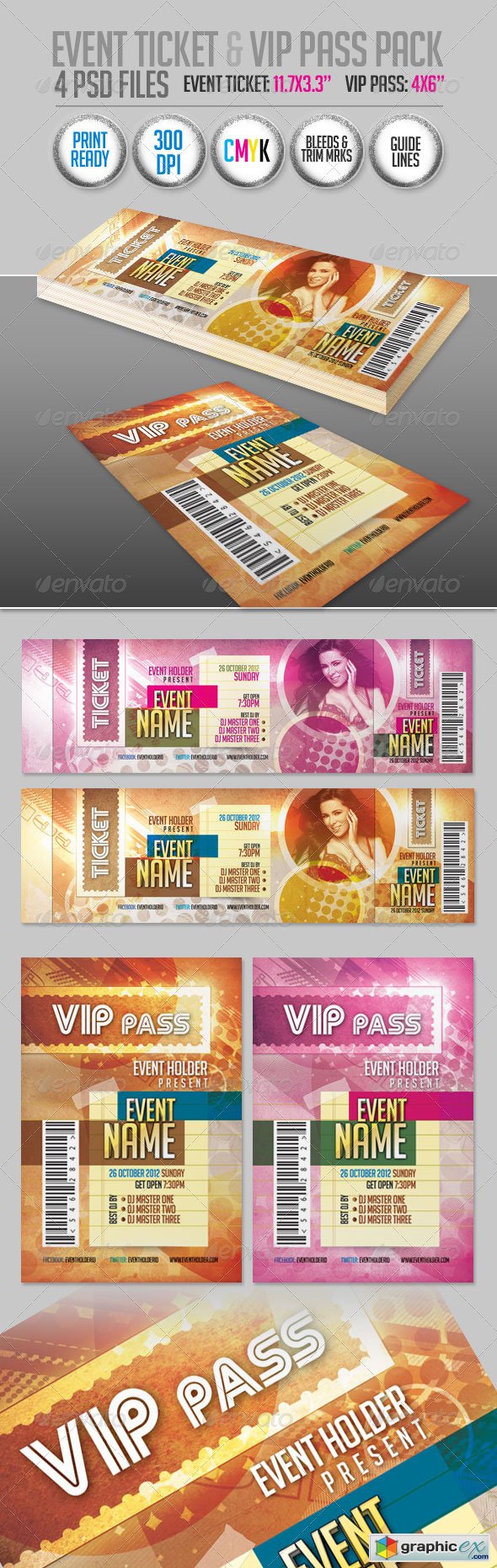 Event Ticket & VIP Pass Pack