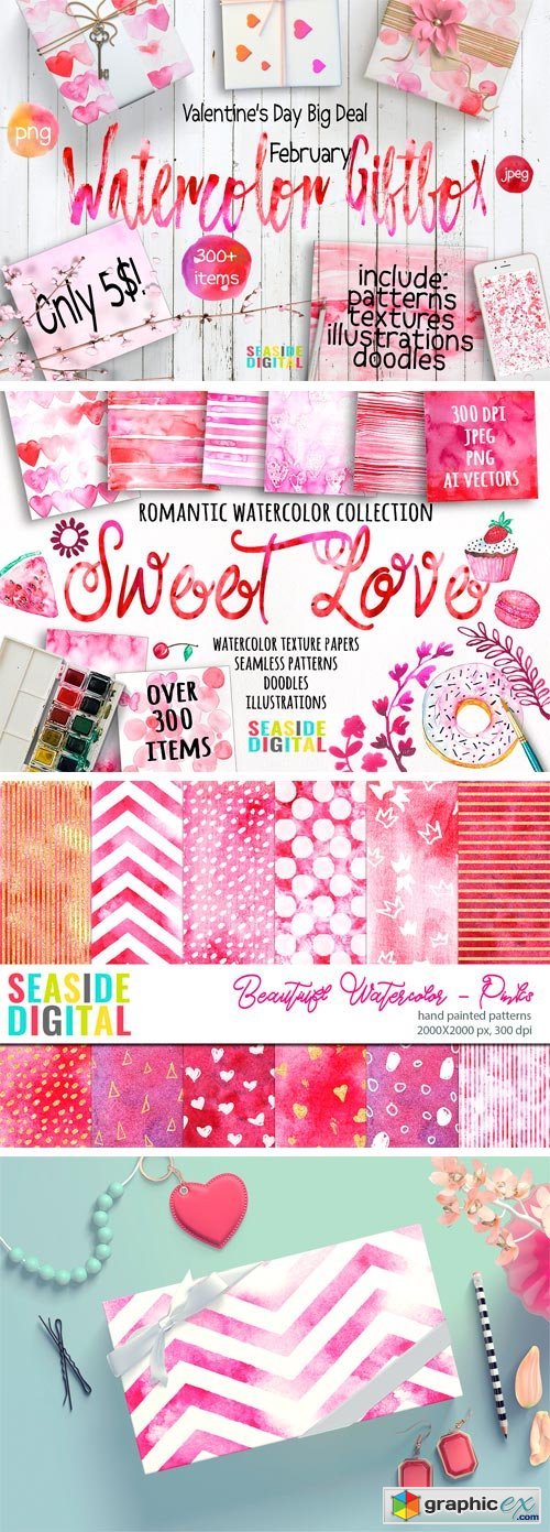 Watercolor Giftbox - February Deal