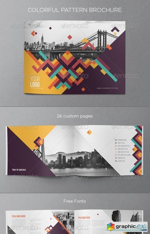 Colorful Pattern Brochure