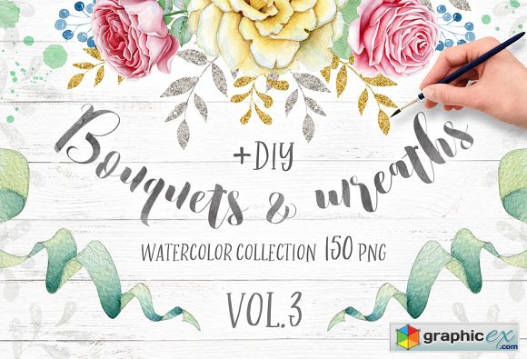 Wreaths and Bouquets collection V3