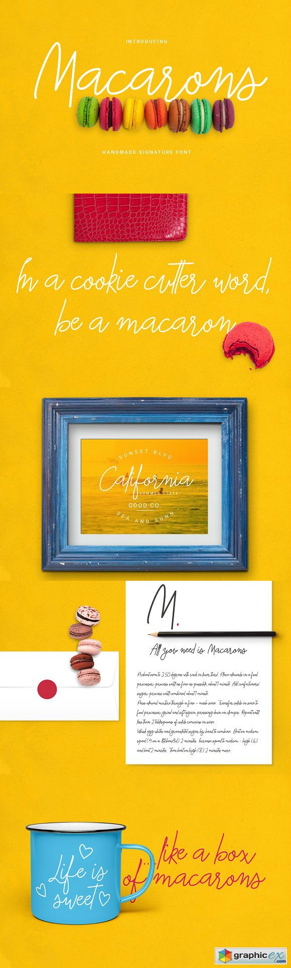 Macarons Font and Extras