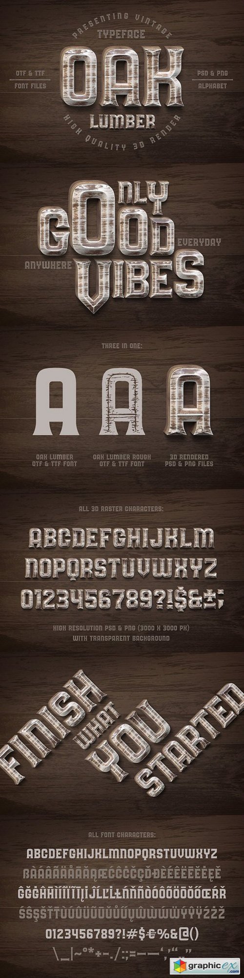 Oak Lumber Font