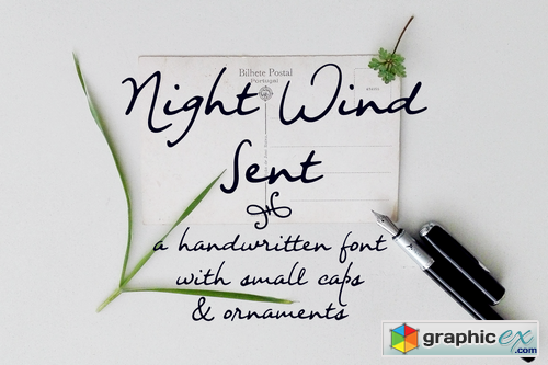 Night Wind Sent Sample font