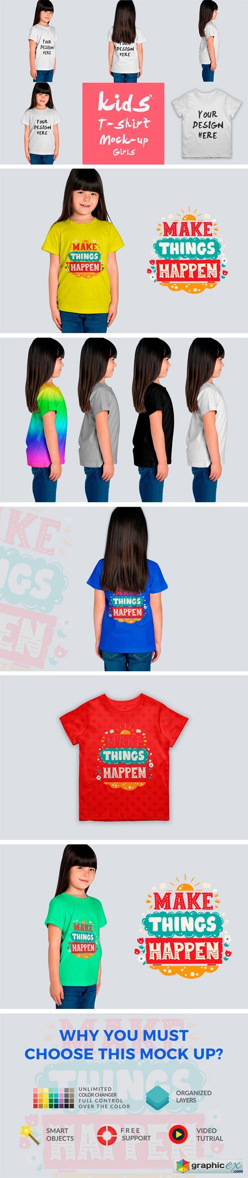 Kids T-shirt Mock-up