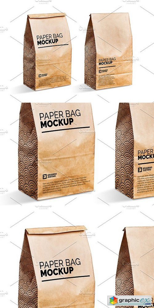 Paper Bag Package Mockup