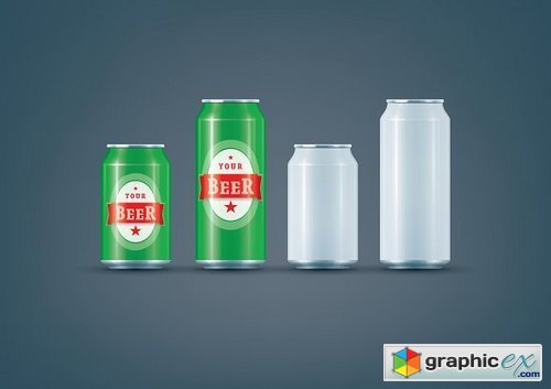 White Can / Beer can mock-up