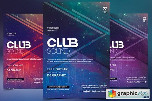Club Sound - PSD Flyer Template