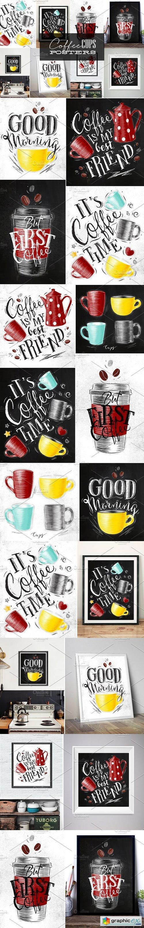 Coffee Cups Posters