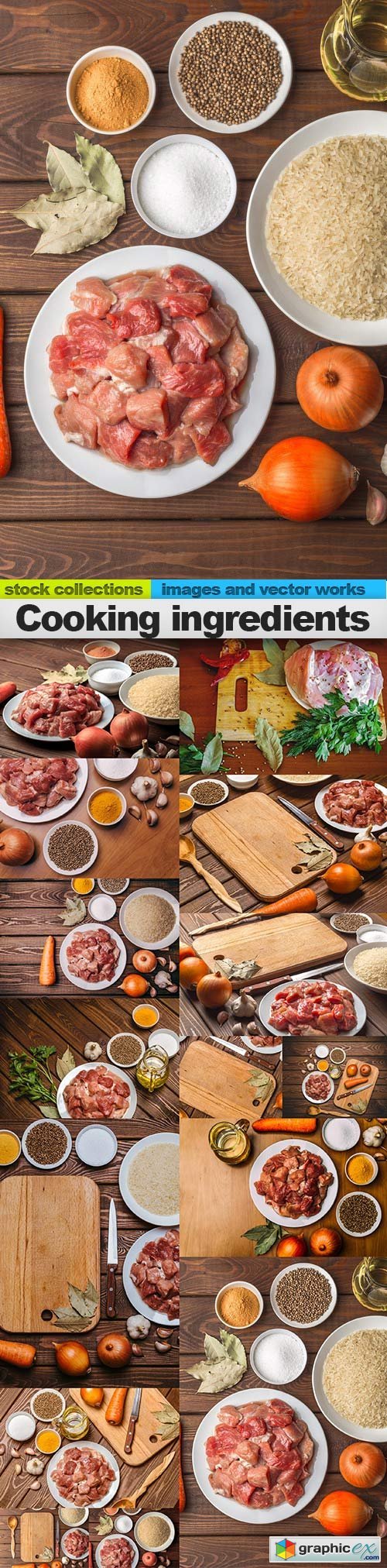 Cooking ingredients, 15 x UHQ JPEG