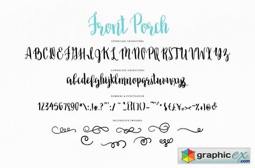 Brush Script Font: Front Porch