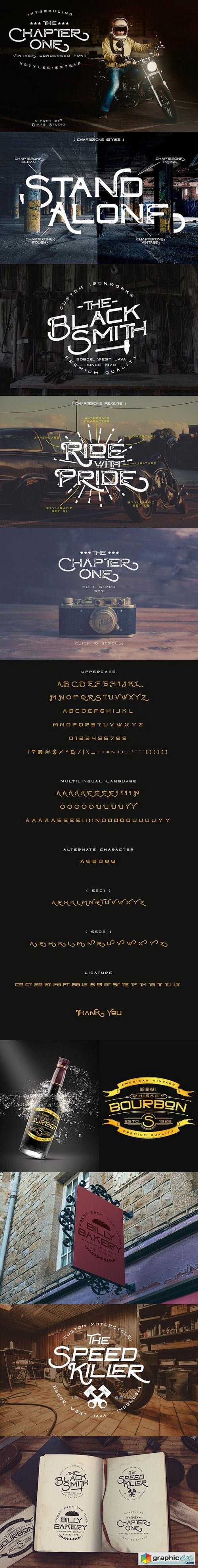 ChapterOne - 4 Font Styles+Extras