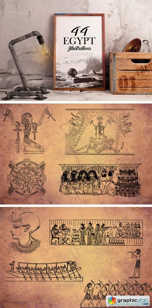 44 Egypt Illustrations