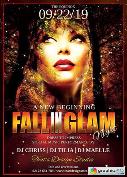 Fall in Glam Flyer Template V3