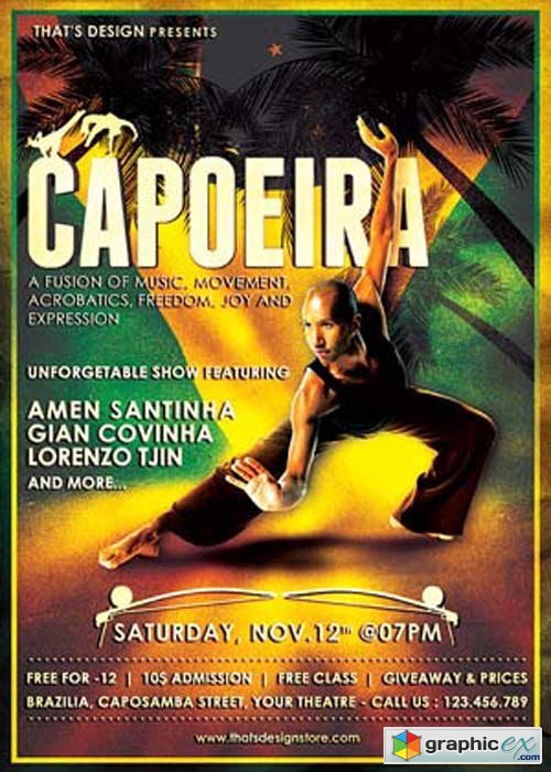 Capoeira V10 Flyer Template