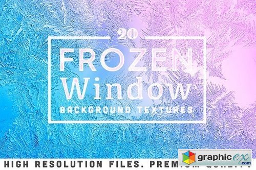20 Frozen Window Background Textures