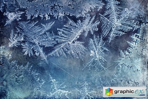 20 Frozen Window Background Textures