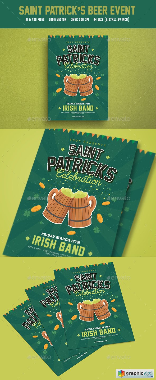 St Patrick's Beer Event Flyer