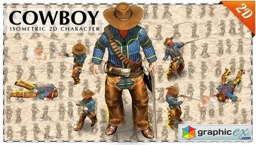 2D Cowboy with rifle