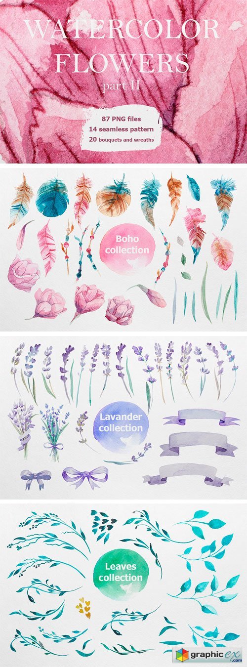 Watercolor Flowers (Part II)