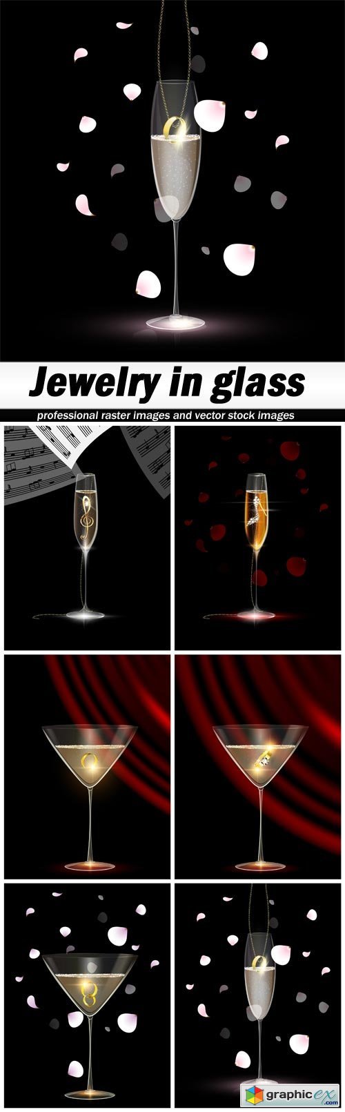 Jewelry in glass - 6 EPS