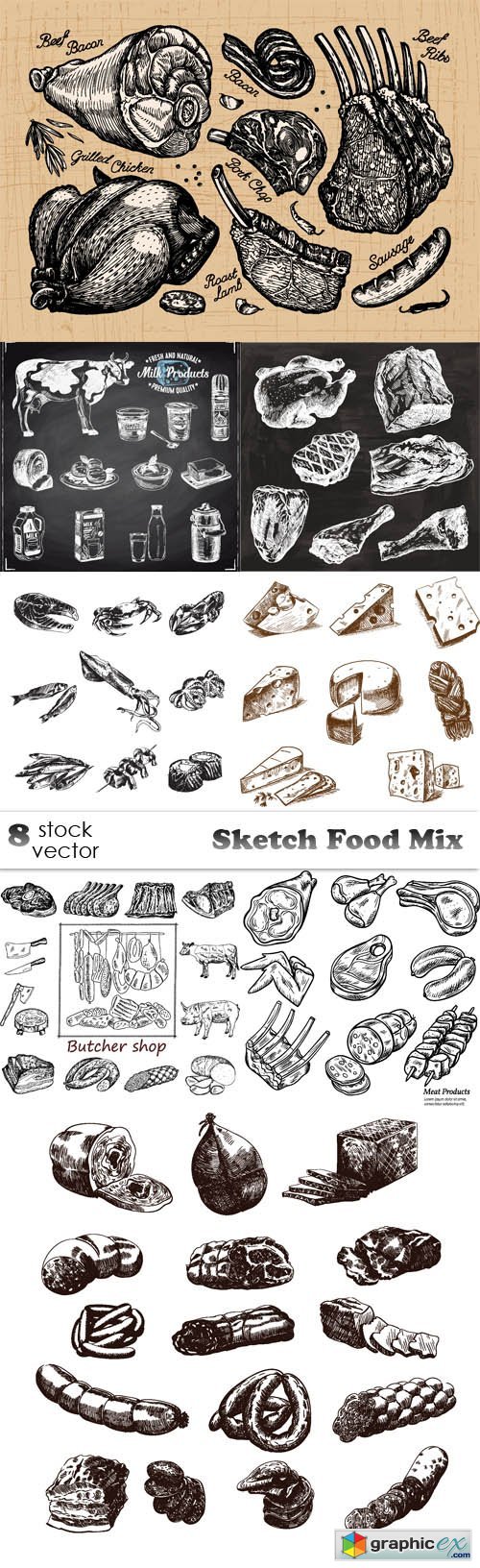 Sketch Food Mix