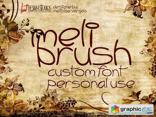 Meli Brush font