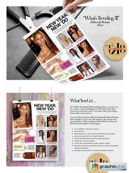 Editorial Beauty Page / Flyer